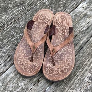 Olukai Paniolo wedge sandal, size 10 US, 41 UK